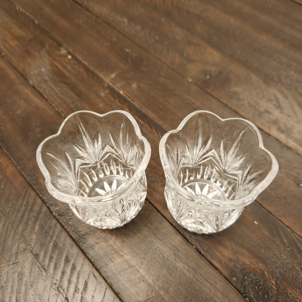Princess House Royal Highlights crystal votive candle holders - Picture 2 of 3